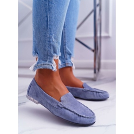 Women's Loafers Sergio Leone Suede Light blue Winted 1 Women's Loafers Sergio Leone Suede Light blue Winted 1