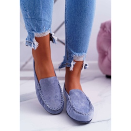 Women's Loafers Sergio Leone Suede Light blue Winted 2 Women's Loafers Sergio Leone Suede Light blue Winted 2