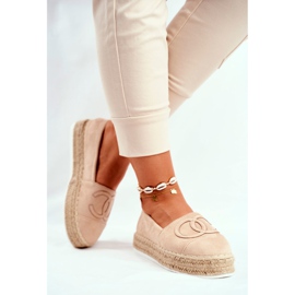 SEA Women's Espadrilles Thick Linen Sole Beige Febi 2
