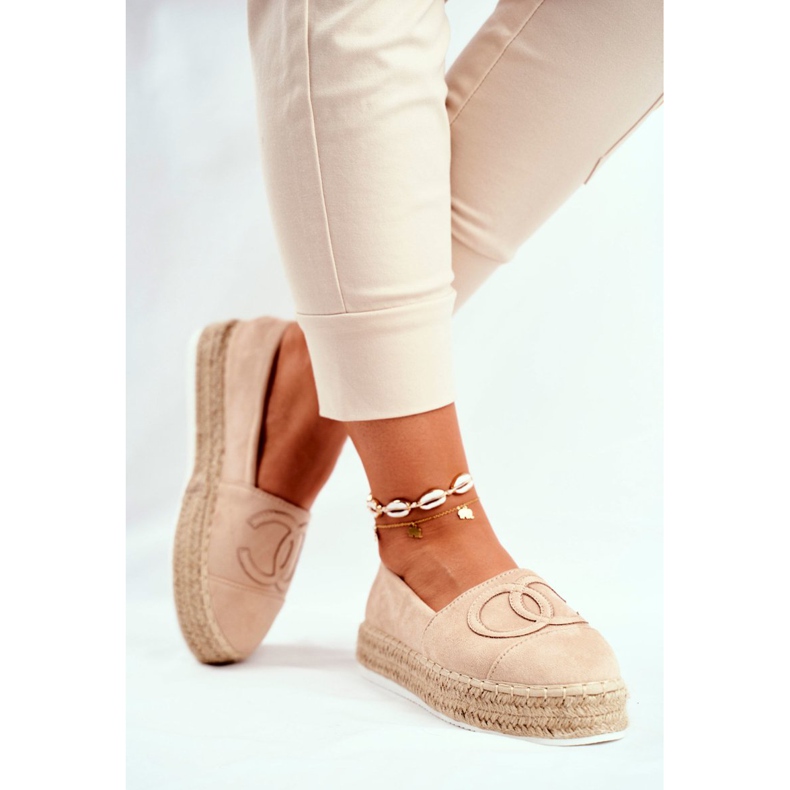 SEA Women's Espadrilles Thick Linen Sole Beige Febi 2