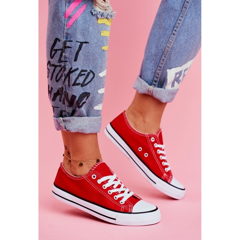 PS1 Women's Classic Sneakers Red Omerta 1 PS1 Women's Classic Sneakers Red Omerta 1