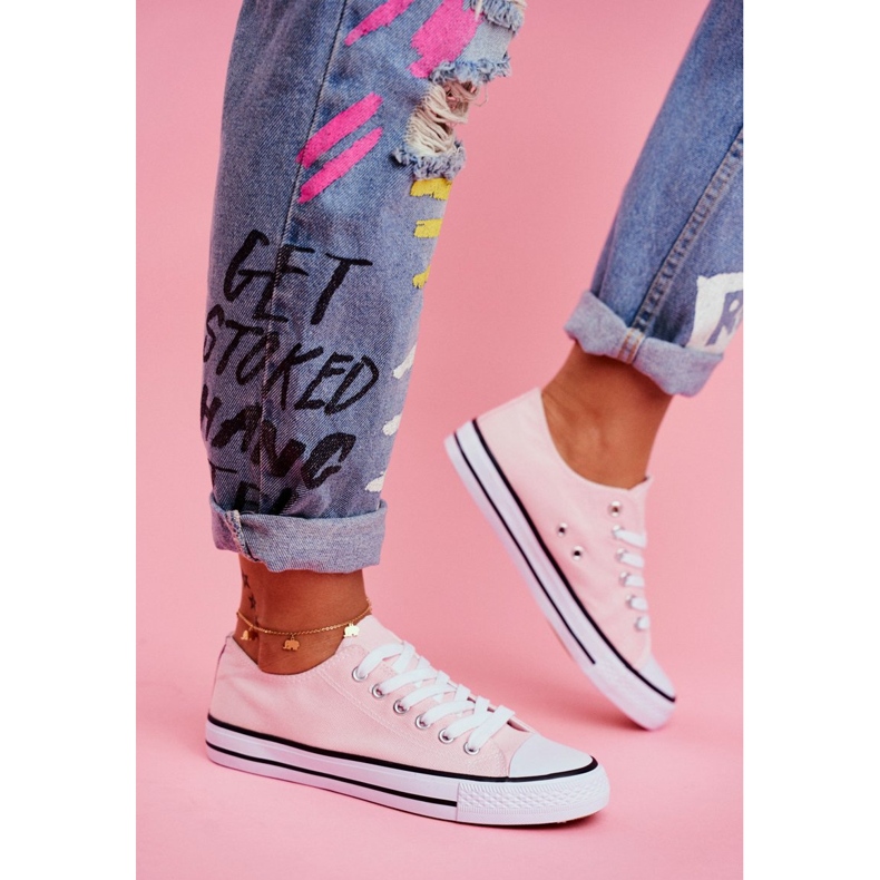 PS1 Women's Classic Pink Omerta Sneakers 2 PS1 Women's Classic Pink Omerta Sneakers 2