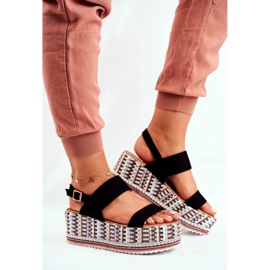 ADY Women's Sandals On The Platform Black Sandy 2