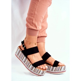 ADY Women's Sandals On The Platform Black Sandy 1