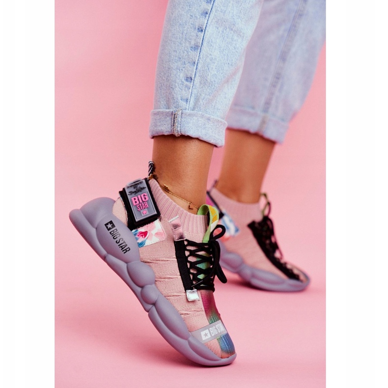 Women's Sport Shoes Big Star by Daniel Lopez FF274A581 pink multicolored 2 Women's Sport Shoes Big Star by Daniel Lopez FF274A581 pink multicolored 2
