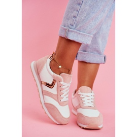 Women's Sport Shoes In White Pink Roulette 2
