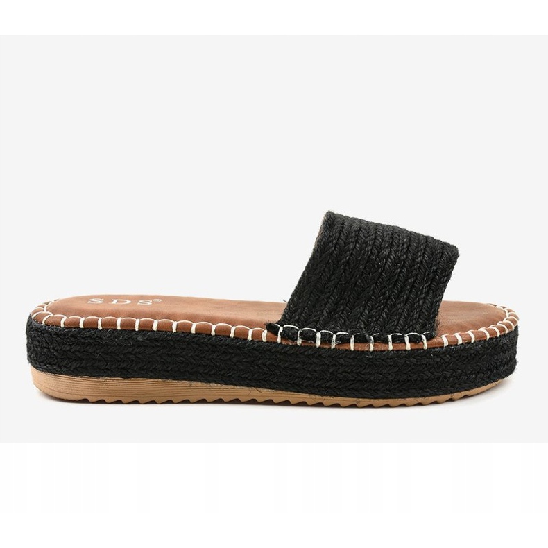 Black espadrilles slippers 7970-PL 2