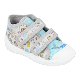 Befado children's shoes 212P065 blue grey 1