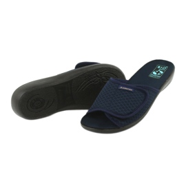 Adanex Navy blue velcro slippers 3