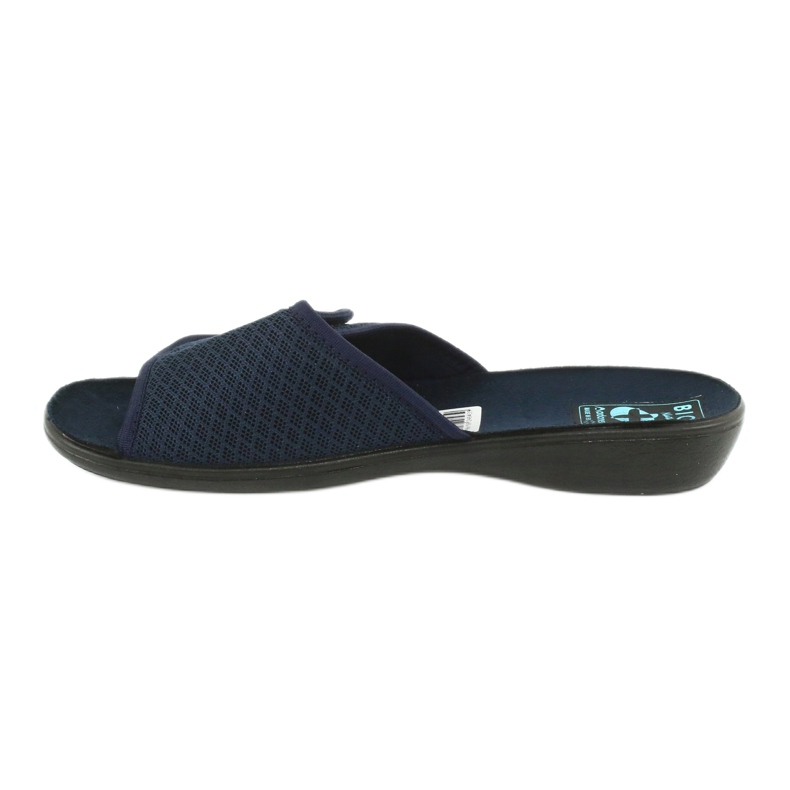 Adanex Navy blue velcro slippers 1