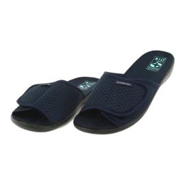 Adanex Navy blue velcro slippers 2