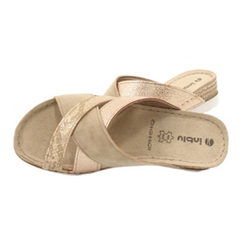 Comfortable COMFORT INBLU SABBIA OF020 slippers beige golden 4 Comfortable COMFORT INBLU SABBIA OF020 slippers beige golden 4