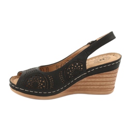 Evento Comfortable wedge sandals 20SD98-1862 black 1