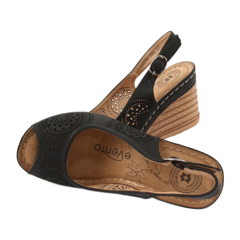 Evento Comfortable wedge sandals 20SD98-1862 black 4