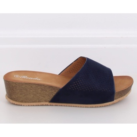 Navy blue slippers 10-238 D.BLUE 1