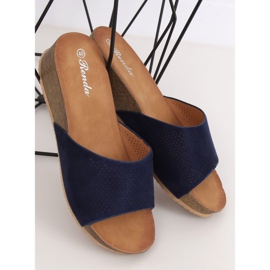 Navy blue slippers 10-238 D.BLUE 2