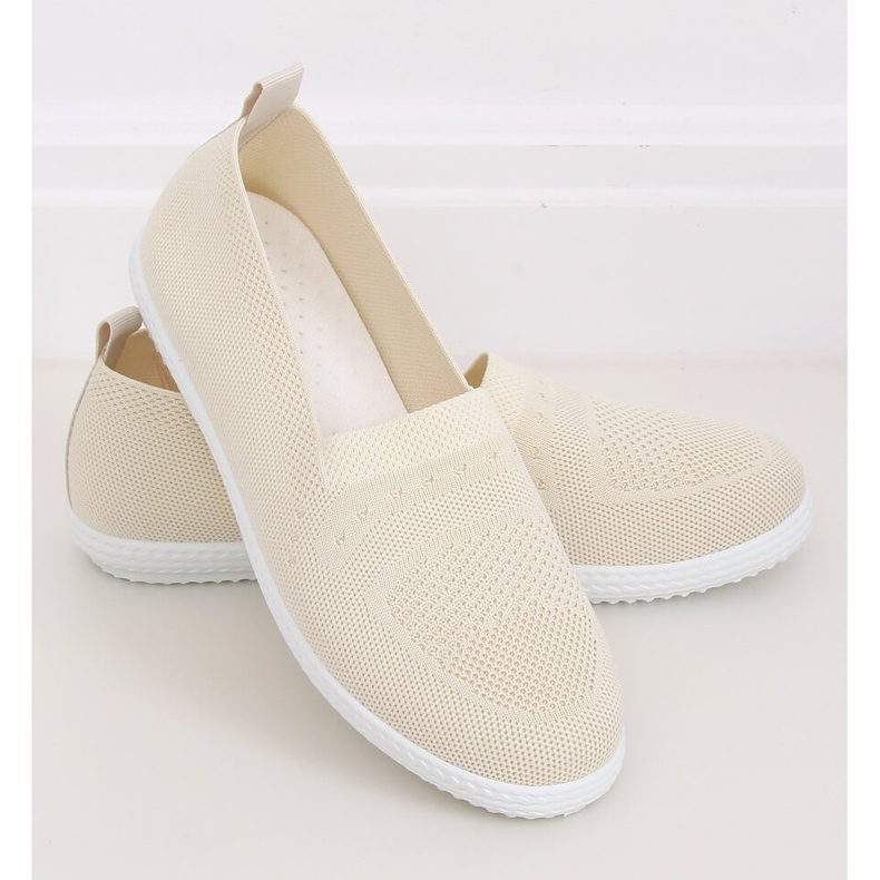 Women's beige sneakers ZK097 Beige 1