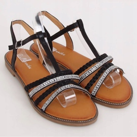 Black women's sandals S060123 Black 1