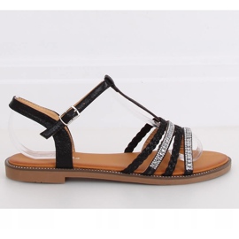 Black women's sandals S060123 Black 2