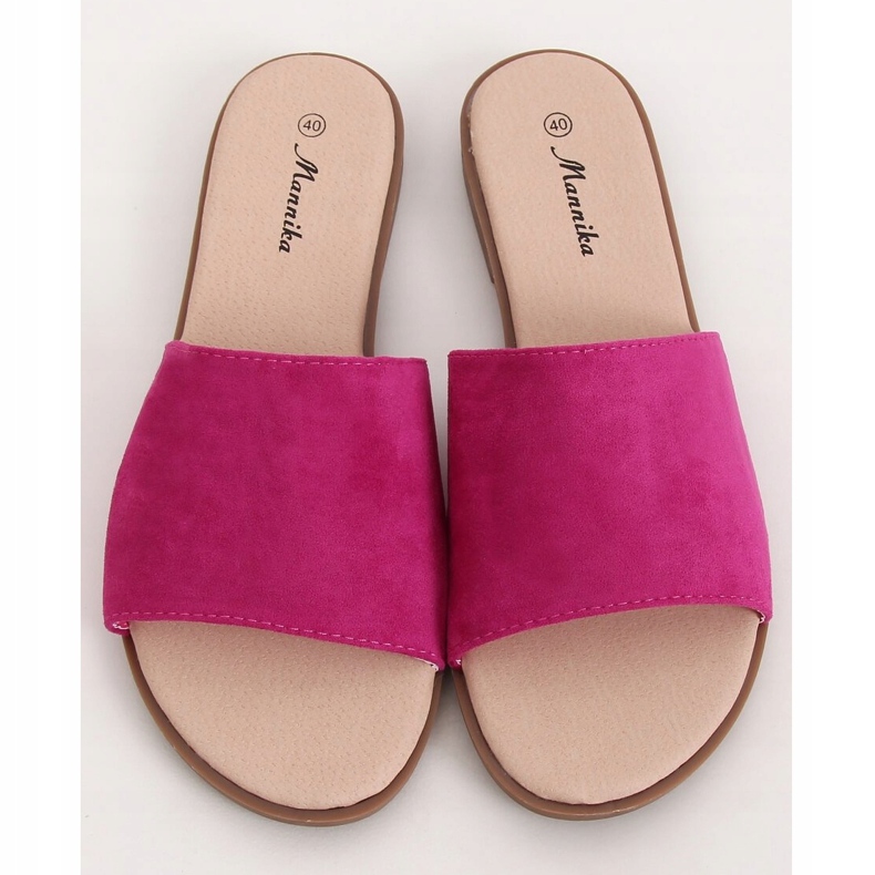 Women's fuchsia slippers WL1606 Fuschia pink 1