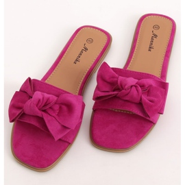 Women's fuchsia slippers WL1607 Fuschia pink 1