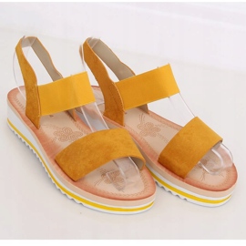 Women's honey sandals E008 Yellow 1