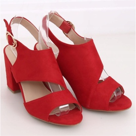 Red high-heeled sandals A8560 Red 1
