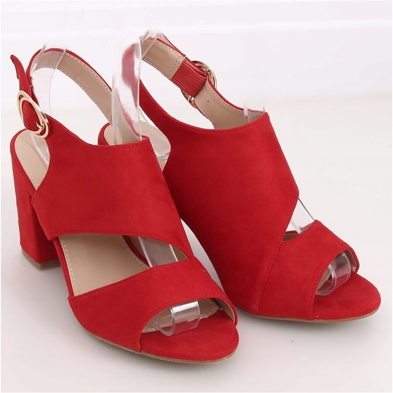 Red high-heeled sandals A8560 Red 1