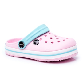 Slippers for a boy, girls, children's foam pink crocs blue 1