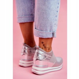 Women's Sport Slip On Wedge Shoes Gray Cold Play grey 1