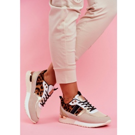 Women's Sport Shoes Beige Leopard Himme 2