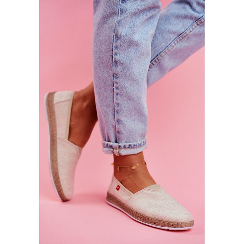 Women's Espadrilles Big Star Slip-on Beige FF276026 2