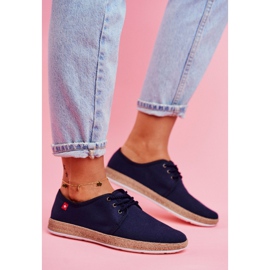 Women's Espadrilles Big Star Navy Blue FF276042 1