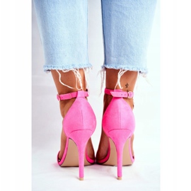 SEA Women's Sandals On A High Heel Eco-suede Fuchsia Liberty pink 2 SEA Women's Sandals On A High Heel Eco-suede Fuchsia Liberty pink 2