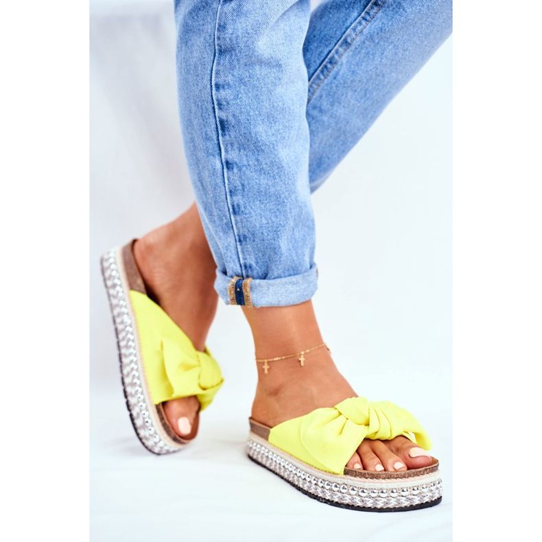 Women's Slippers High Yellow Neon Mortigo 2