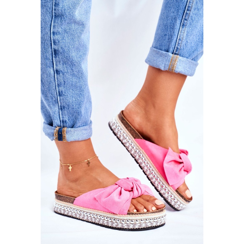 Women's High Slippers Fuchsia Mortigo pink 1