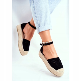 PS1 Women's Espadrilles On The Black Palermo Linen Platform 2