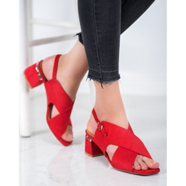 Kylie Stylish Red Sandals 1