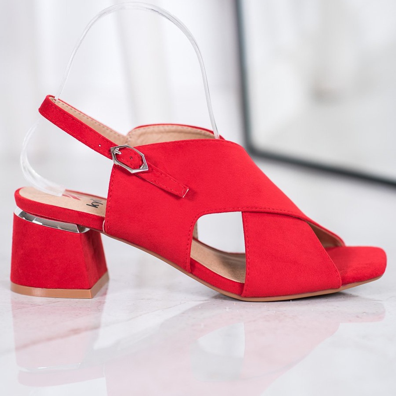Kylie Stylish Red Sandals 2