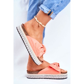 Women's High Slippers Coral Mortigo pink 1 Women's High Slippers Coral Mortigo pink 1