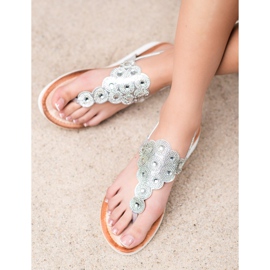 SDS Sandals On The Platform With Decorations grey 2