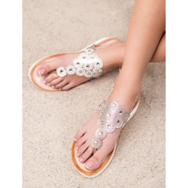 SDS Sandals On The Platform With Decorations yellow 2