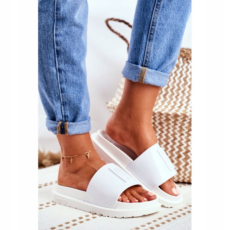 Women's Big Star Slippers on the Platform White FF274812 2