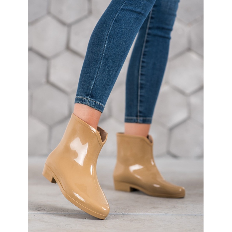 SHELOVET Galoshes With A Decorative Chain brown 2