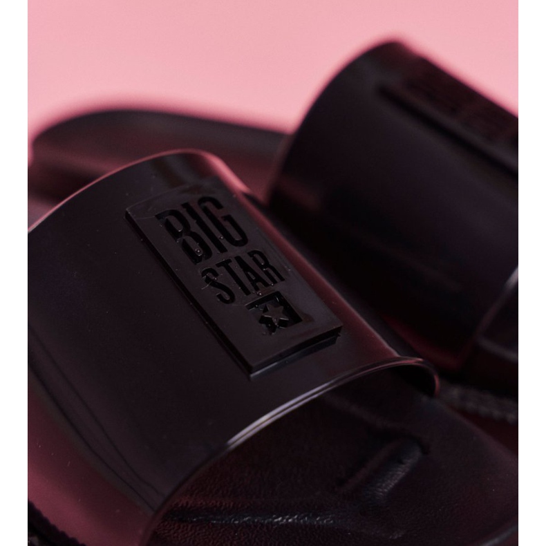 Women's Big Star Slippers on the Black Platform FF274813 1