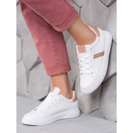 SHELOVET Sport Shoes With Glitter white 2 SHELOVET Sport Shoes With Glitter white 2