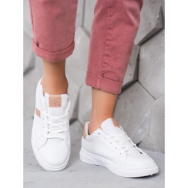 SHELOVET Sport Shoes With Glitter white 1 SHELOVET Sport Shoes With Glitter white 1