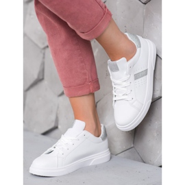 SHELOVET Sport Shoes With Glitter white 2 SHELOVET Sport Shoes With Glitter white 2