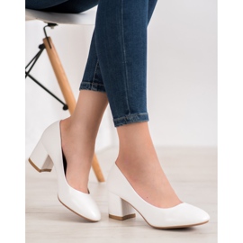 SHELOVET White Pumps With Eco Leather 2 SHELOVET White Pumps With Eco Leather 2