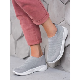 Sweet Shoes Comfortable Slipons On The Platform grey 2